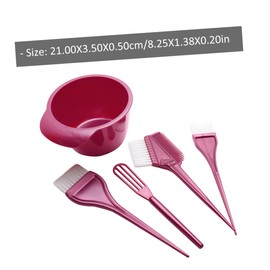 Baluue Hair Dye Kit Brush Set Mixing Tint Bowl Hair Coloring Comb Cream Mixer for Salon Home