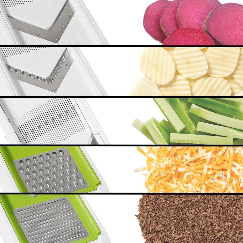 Starfrit Cubing Pro Mandoline Slicer, Dicer - 4 Blades &