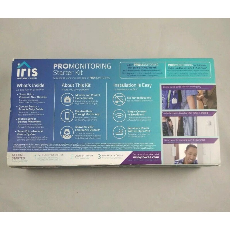 IRIS NEW Iris Pro 871448 Monitoring Home Automation Security Pack