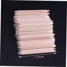 Ipetboom Wooden Nail Pick Set 500 Pcs Beauty Wood Sticks Flat Surface for Gentle Waxing Manicure Pedicure
