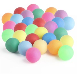 30 Pcs Table Tennis Balls Ping Pong Balls, 40mm Colored Ping Pong Balls for Cats and Dogs Party, Plastic Colorful Table Tennis Balls for Arts and Crafts, Homeschool, Sports, Beginners Adults