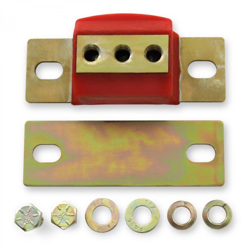 Helix Red Polyurethane GM LS Swap Transmission Mount Kit For