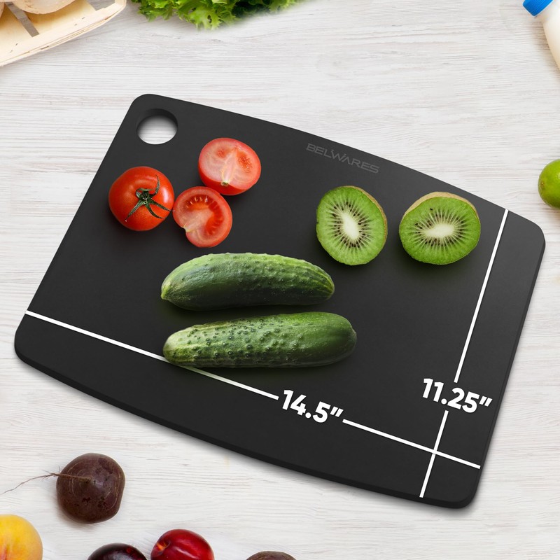 Wooden Cutting Board for Kitchen - Large Composite Wood Cutting