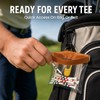 Livawnd Golf Tee Ball Bag Pouch Clip Holder Transparent for
