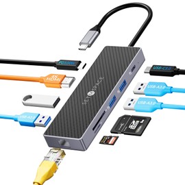 Type C Multifunctional Docking Station for Laptops (10-in-1)
