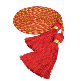 Needzo Red Cincture for Albs Liturgical Rope Belt for Priests, Deacons and Bishops, 169 Inches Long