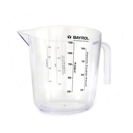 Bayrol Measuring cup 1 L - for precise dosage of liquid or solid care products - made of material-resistant PVC