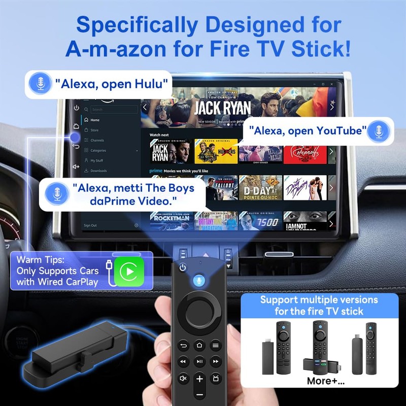 CarlinKit FireDrive Link - HDMI Adapter for Wired CarPlay, Use