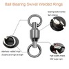 PHECDA PROFLY Ball Bearing Swivel with Welded Rings Made of