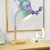 OKSANO Desk Lamp, LED Reading Lamp in Classic Wood Design,