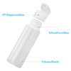 4 Pack 50ml Travel Bottles Empty Refillable Squeeze Bottle with
