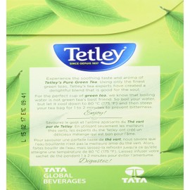 Tetley Pure Green Tea - 80 Tea Bags, 160 Grams, Contains Caffeine
