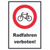No Bicycles Cycling Sign A4 (210 x 297 mm)