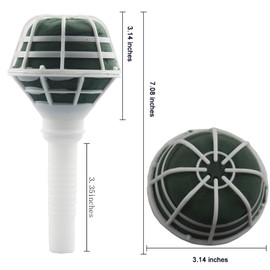 Arlai Bridal Wedding Bouquet Holder Decoration Flower Foam Handle, Box of 2