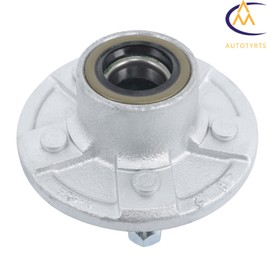 Nurniacl Boat Trailer Hub Kit Galvanized 5 Lug 5on4.5" Pre-Greased Bearings w/ Cap 3500lb