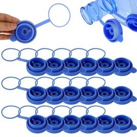 MUXHEL 20Pcs 5 Gallon Water Jug Cap, Reusable Water Jug Cap for 55mm Water Bottles Jug, Food Grade Silicone Leak-Proof Water Jug Cap