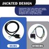 HayEastdor 5 Pin Trailer Connector 3.2FT/40Inch 18AWG Trailer Wiring Harness