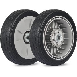 Sutmorly HRR216 Lawn Mower Rear Drive Wheel for 42710-VE2-M02ZE 42710-VE2-M00ZE 42710-VE2-M01ZE 42710-VG3-B00, 8" Wheel Assebmly Compatible with HRR216 HRS216 HRT216 Walk Behind Lawn Mower (Set of 2)