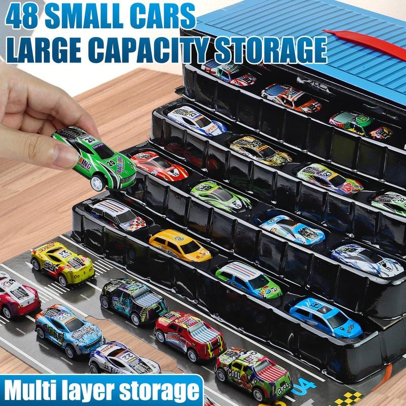 48-Piece Pull Back Alloy Car Set Toy for Kids with