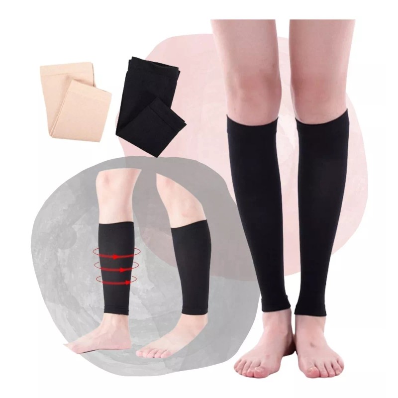 Medias Compresión Para Pantorrillas 2 Pares Alivia Dolor