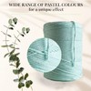 MeriWoolArt® Macrame Yarn Aqua 2 mm x 250 m Cotton