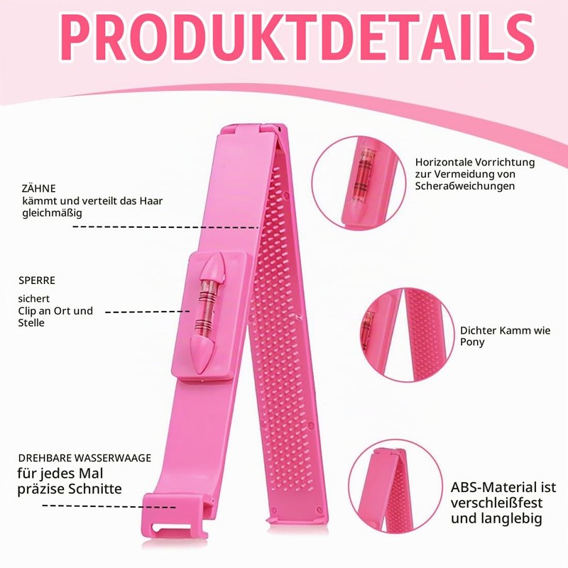 BLPRKOT 4 Piece Haircut Set Split End Trimmer Cutting Aid