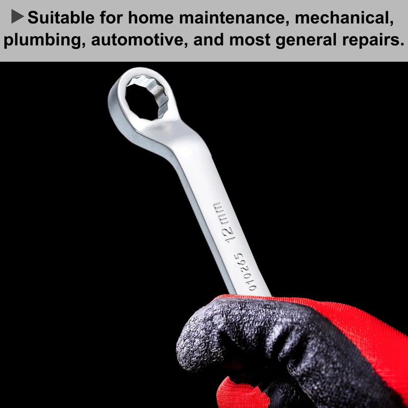 sourcing map 2pcs Offset Double Box End Wrench 10mm x