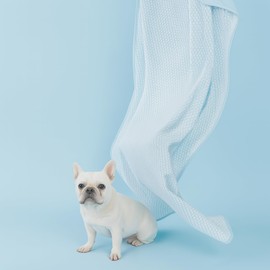 Mewfort Woofry Double-Sided Pet Cooling Blanket, QMAX>0.5 Pet Throw Blanket, Scratch & Chew Resistant Dog Cooling Mat, Lightweight Breathable Furniture Protector Bed Couch, Machine Washable, 30''*40''