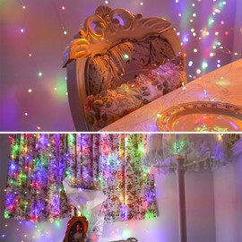 HXWEIYE 6 Pack Multicolor Fairy Lights Battery Operated, 7ft 20LED Mini Fairy String Lights Mason Jar Lights, Waterproof Firefly Starry Lights for DIY Wedding Party Bedroom Patio Christmas Décor