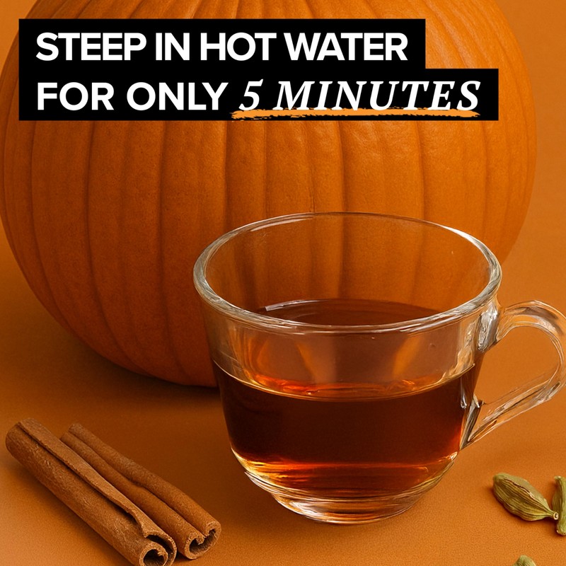 TAZO Pumpkin Spice Chai Tea Bags, Black Tea, Holiday Gift