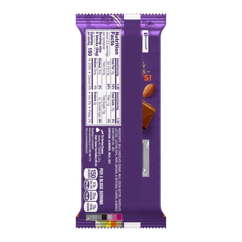 CADBURY DAIRY MILK Roast Almond Milk Chocolate Candy Bars, 3.5