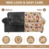 Lamberia Printed Sofa Cover for 2 Cushion Couch High Stretch