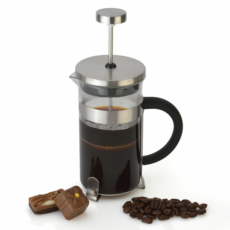 Berghoff 1106810 0.35 Litre Stainless Steel Studio Coffee/Tea Plunger, Clear