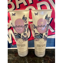 2 BUTTERFLY Moisturizing Body Wash Shea Cocoa Butter bath & body 10 fl oz