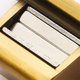 NOVOCE Door Stop Wall Mounted Door Stopper Powerful Suction Anti-Collision Door, Invisible Ground Installation Door Stop Adjustable Height Door Stop, for Bathroom Kitchen Door, Black (Color : Yellow)