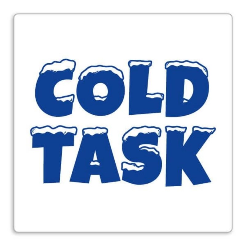 1 Cold Task Pre-inked Stamper Blue Ink Ready To Use