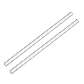 sourcing map Acrylic Square Rod,Clear,8mmx8mmx250mm Solid Plastic PMMA Bar Stick 2pcs