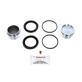 Bigg Red - Front Left or Right Brake Caliper Repair Seal Kit and Pistons - Compatible with W123, S-Class W116