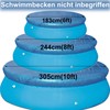 WINOK Pool Covers for Round Diameter 183 cm Swimming Pool,