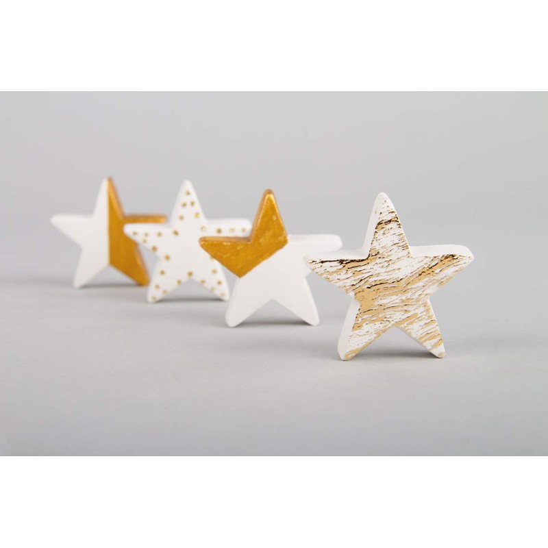 Rayher 36099000 stampo con stelle, diametro 3,6cm, 6 stelle, da