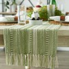 DII Farmhouse Braided Stripe Table Runner Collection, 15x108 (15x113, Fringe