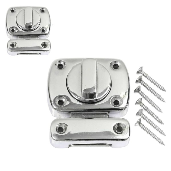 Chrome Door Lock Latches Rotating Bolt Latch Zinc Alloy Gate