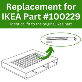 Spare Hardware Parts Replacement for IKEA Furniture Assembly Screw - Part #100229 | Confirmat Screw M5.0-2.2×50/39-40mm with 3mm Hex Recess | Pack of 24