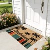Front Door Mat Outside Entrance 24x36 Welcome Doormat Coconut Tree