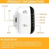 GUVGMY WLAN Repeater, WLAN Amplifier 300 Mbit/s 2.4 GHz WiFi