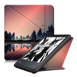 Gylint Kobo Libra 2 2021 Origami Case, The Thinnest and Lightest Leather Smart Cover Case for New Kobo Libra 2 7'' 2021 Release with Auto Wake Sleep Feature Dusk