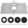 Router Table Insert Plate 235mm x 120mm x 8mm Aluminum