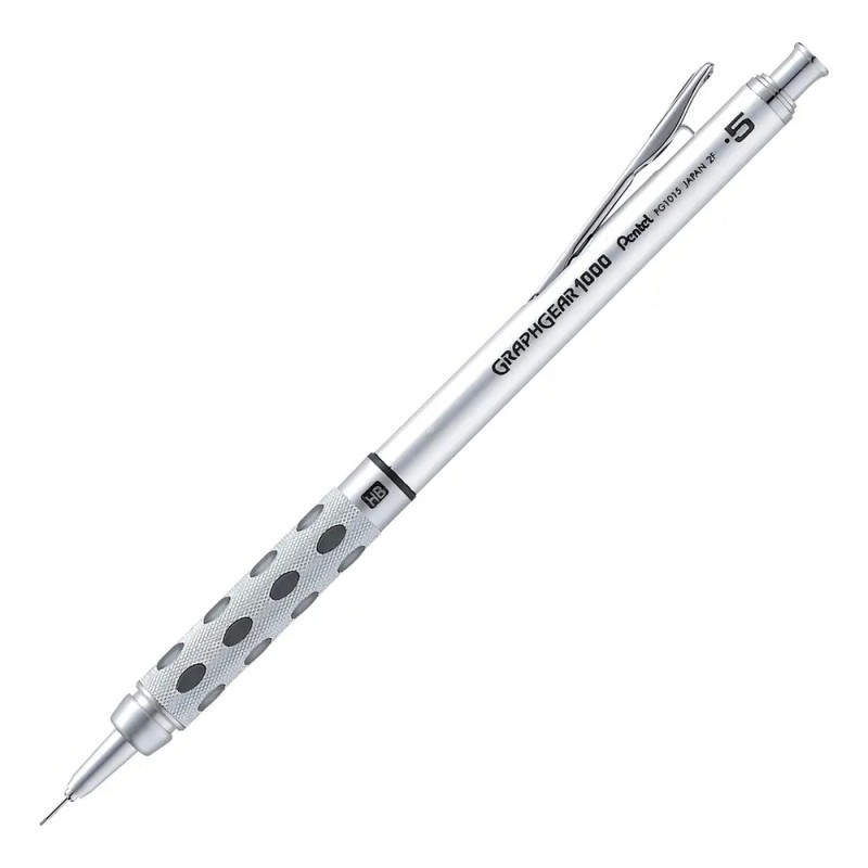 Lapicero Profesional Pentel Graphgear Plata Dibujo 0.5mm