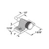 Prime-Line U 9849 Zamak Twist-In Sliding Door Lock for Patio