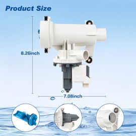 WH11X29539 GE Washer Drain Pump Assembly and Filter | Washing Machine Drain Pump